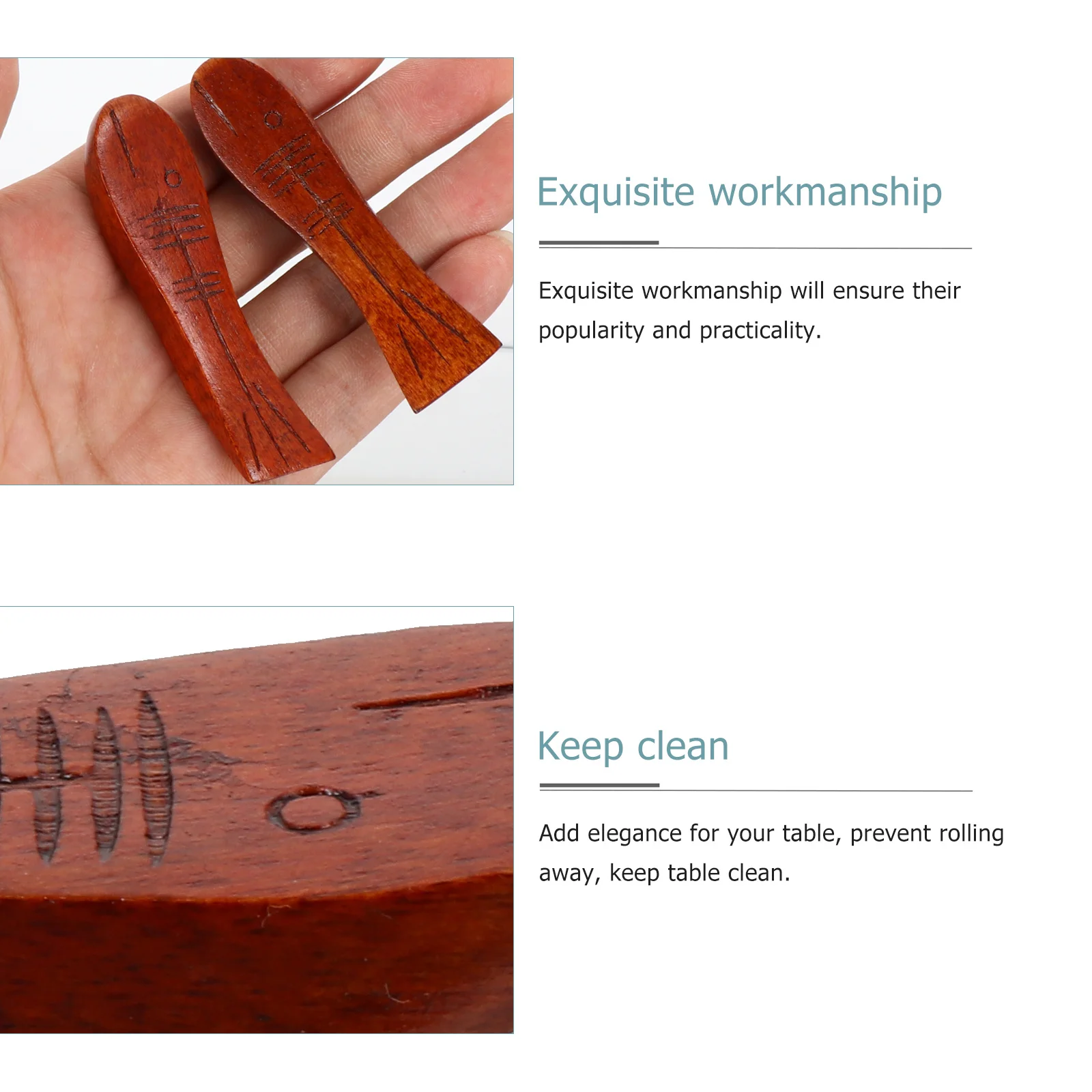 5pcs Wooden Rest Vintage Style Practical Holder For Home Kitchen Dining Tableware Chopsticks Rest Decorative Rack 
5pcs Wooden Rest Vintage Style Practical Holder For Home Kitchen Dining Tableware Chopsticks Rest Decorative Rack