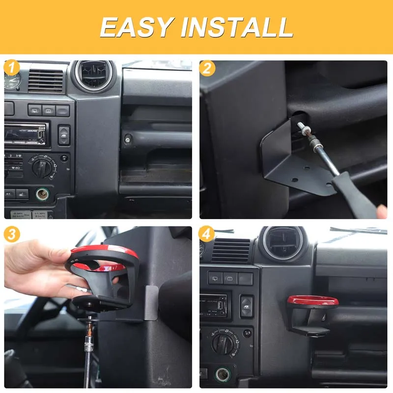 Углеродистая сталь, второй пилот, поручень для приборной панели, держатель для чашки с водой, подходит для Land Rover Defender 110 2004-2018, аксессуары для интерьера с левым рулем 
Углеродистая сталь, второй пилот, поручень для приборной панели, держатель для чашки с водой, подходит для Land Rover Defender 110 2004-2018, аксессуары для интерьера с левым рулем