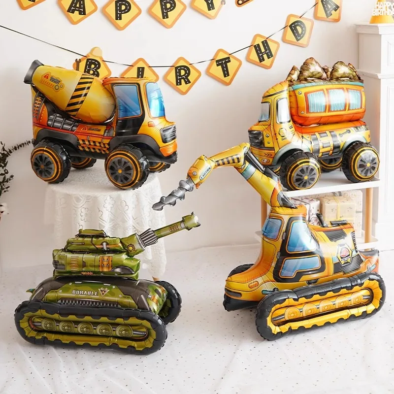 Large 3D Splicing Assembly Excavator Car Aluminum Foil Balloon Children's Boy Birthday Theme Party Decoration Props Ornament
Large 3D Splicing Assembly Excavator Car Aluminum Foil Balloon Children's Boy Birthday Theme Party Decoration Props Ornament