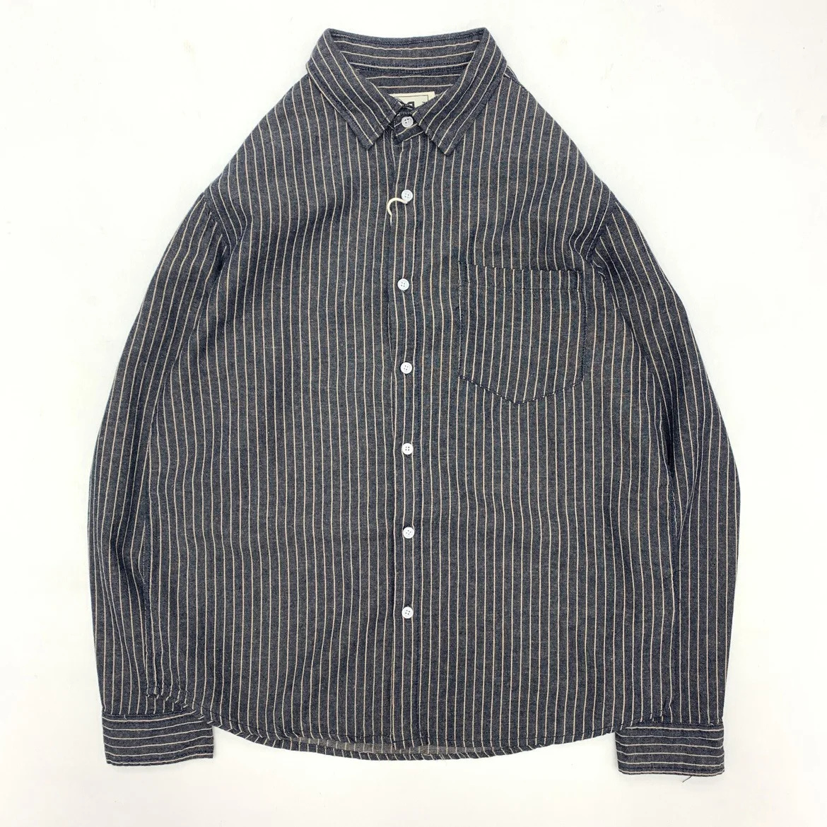 Spring New Cotton Linen Striped Shirt for Men Japan Retro Summer Long Sleeved Loose Cargo Shirt Jacket Streetwear Men Clothing
Spring New Cotton Linen Striped Shirt for Men Japan Retro Summer Long Sleeved Loose Cargo Shirt Jacket Streetwear Men Clothing