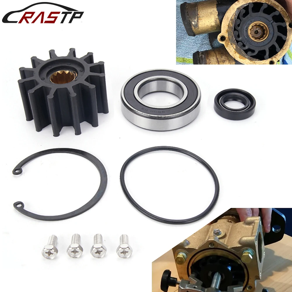 RASTP-Raw Sea Water Pump Rebuild Kit Impeller Seal Repair Bearing Set Replacement for Volvo Penta OMC 21214596 21214599 TC058
RASTP-Raw Sea Water Pump Rebuild Kit Impeller Seal Repair Bearing Set Replacement for Volvo Penta OMC 21214596 21214599 TC058