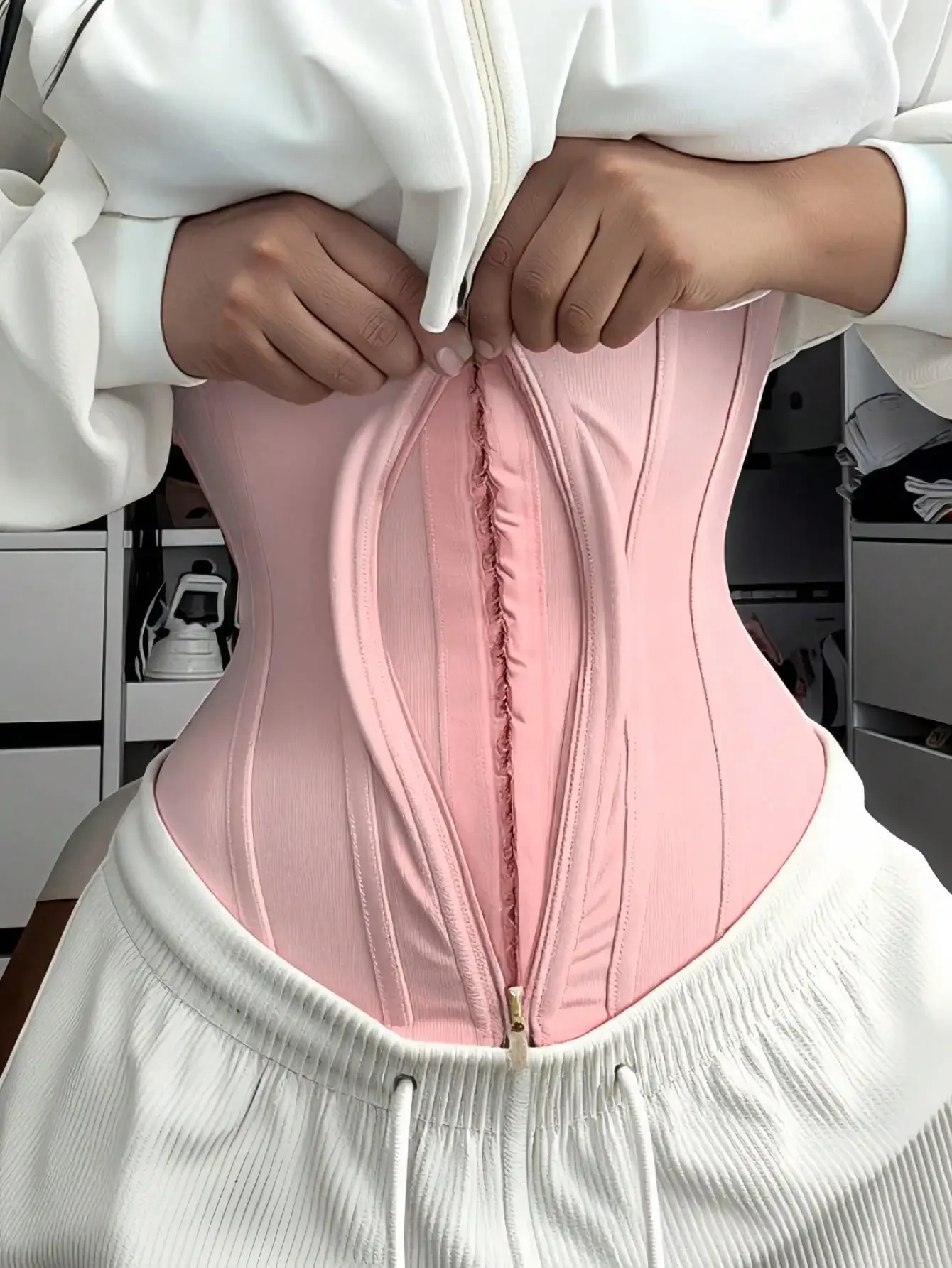 1pc Waist Trainer Belt With Zipper Girdle High Compression Body Shaper Waistband For Women Underbust Corset Latex Waist Cincher
1pc Waist Trainer Belt With Zipper Girdle High Compression Body Shaper Waistband For Women Underbust Corset Latex Waist Cincher