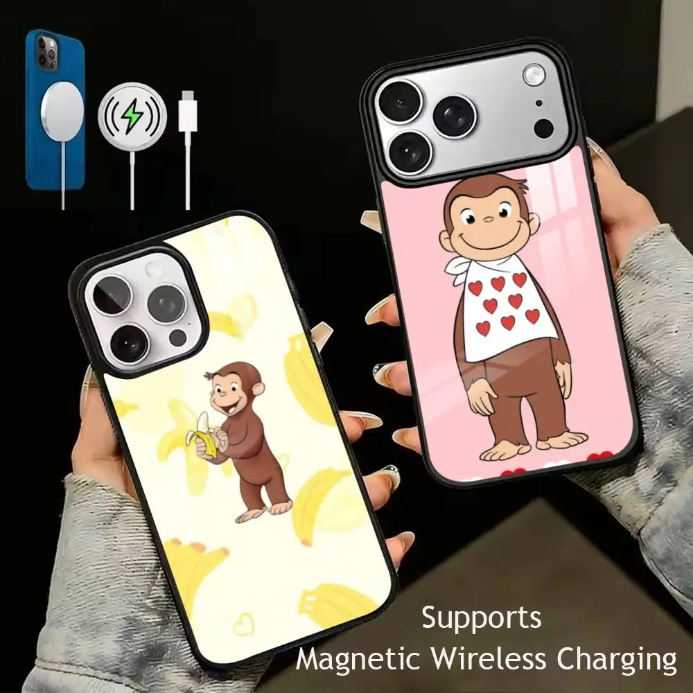 Cute Curious G-George Monkey Phone Case For iPhone17,16,15,14,13,12,11 Plus,Pro Supports Magnetic Wireless Charging
Cute Curious G-George Monkey Phone Case For iPhone17,16,15,14,13,12,11 Plus,Pro Supports Magnetic Wireless Charging