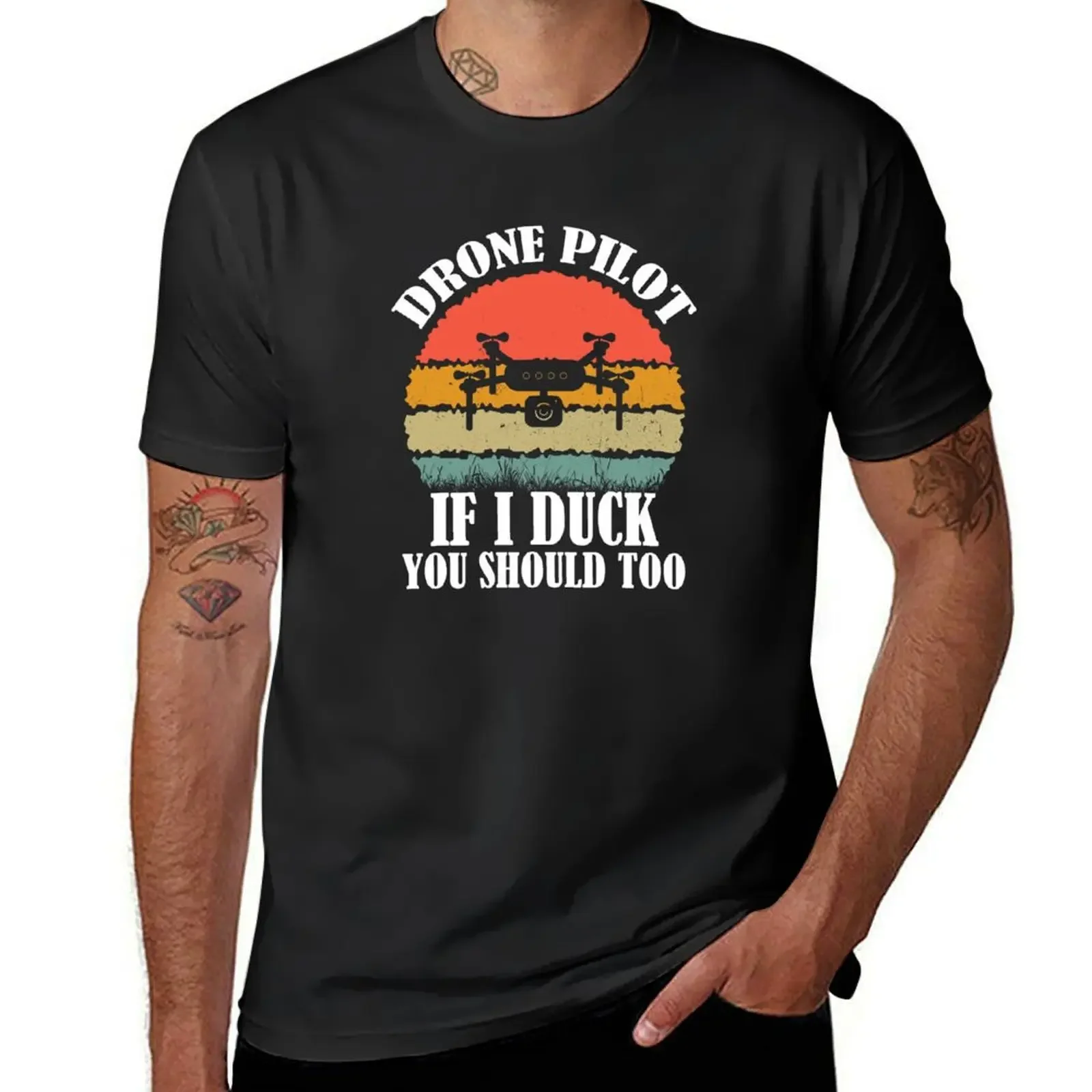 Drone Pilot If I Duck You Should Too. Funny Drone Quote With Retro Sunset T-Shirt tees for a boy tshirts for men
Drone Pilot If I Duck You Should Too. Funny Drone Quote With Retro Sunset T-Shirt tees for a boy tshirts for men