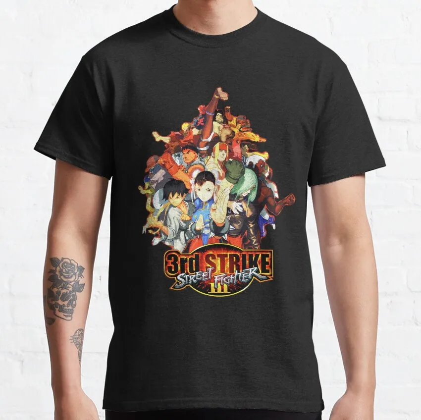 vintage SF 3rd Strike Street Fighter video game Retro Gamer 100% Cotton printed men's Clothing Amazing plus size T-Shirt for men
vintage SF 3rd Strike Street Fighter video game Retro Gamer 100% Cotton printed men's Clothing Amazing plus size T-Shirt for men