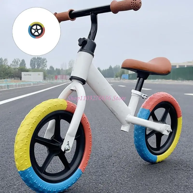 Pack of 2 Comfort Enhancing 12 Inch Foam Wheels for Balance Bikes Featuring Tricolor Solid No Air Construction Safe Riding
Pack of 2 Comfort Enhancing 12 Inch Foam Wheels for Balance Bikes Featuring Tricolor Solid No Air Construction Safe Riding