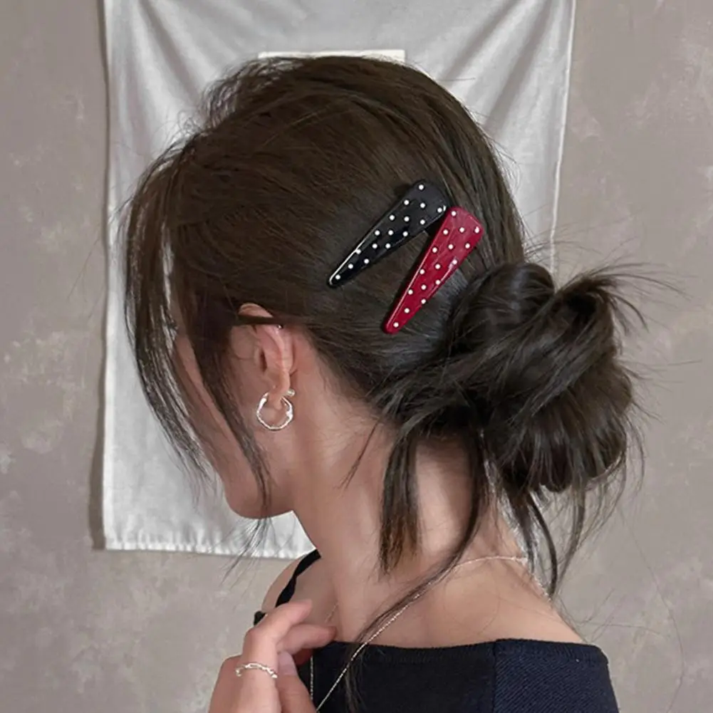 Girl Hairpin Dot Print Stable Grip No Damage Hair Pin Anti-slip Teeth Side Bang Hair Clip Summer Style Hair Accessories Clip Des
Girl Hairpin Dot Print Stable Grip No Damage Hair Pin Anti-slip Teeth Side Bang Hair Clip Summer Style Hair Accessories Clip Des