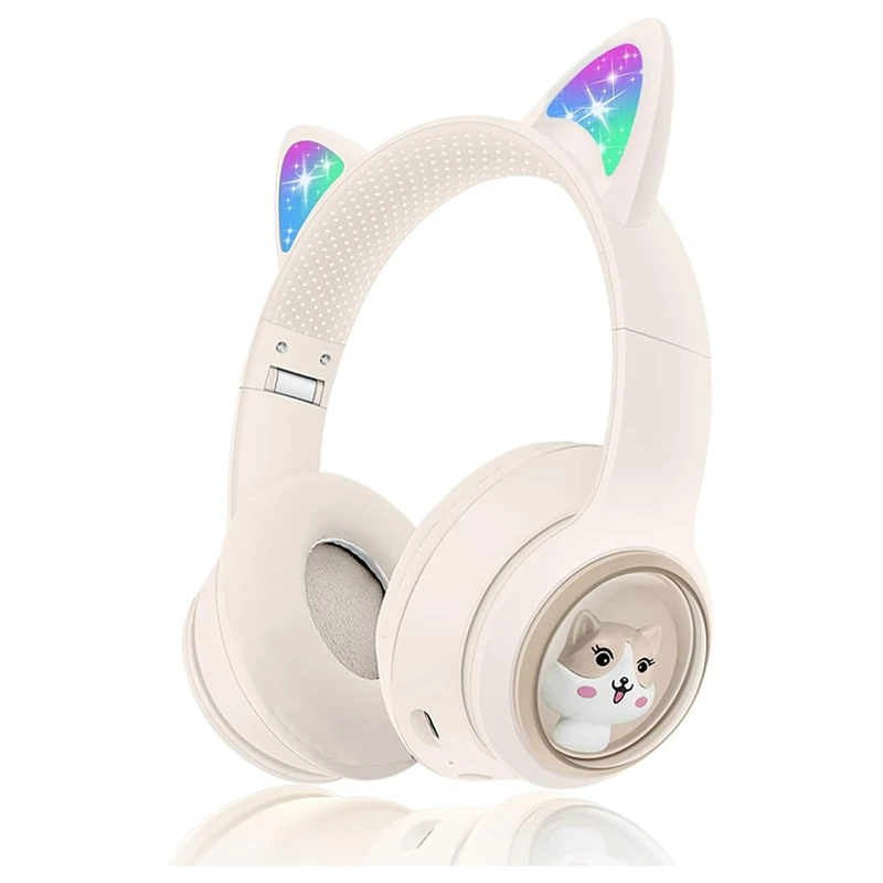Children's Bluetooth Headphones, Foldable Wireless Headphones With LED Light, Cat Ears Game Headset For Phone
Children's Bluetooth Headphones, Foldable Wireless Headphones With LED Light, Cat Ears Game Headset For Phone