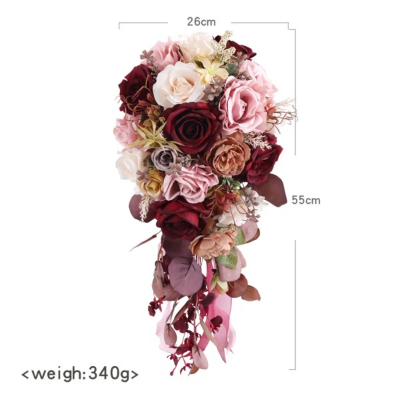 European Wedding Bride Water Drop Waterfall Bouquet Simulated Flower Wedding Floral Arrangement Wedding Photo Bouquet
European Wedding Bride Water Drop Waterfall Bouquet Simulated Flower Wedding Floral Arrangement Wedding Photo Bouquet