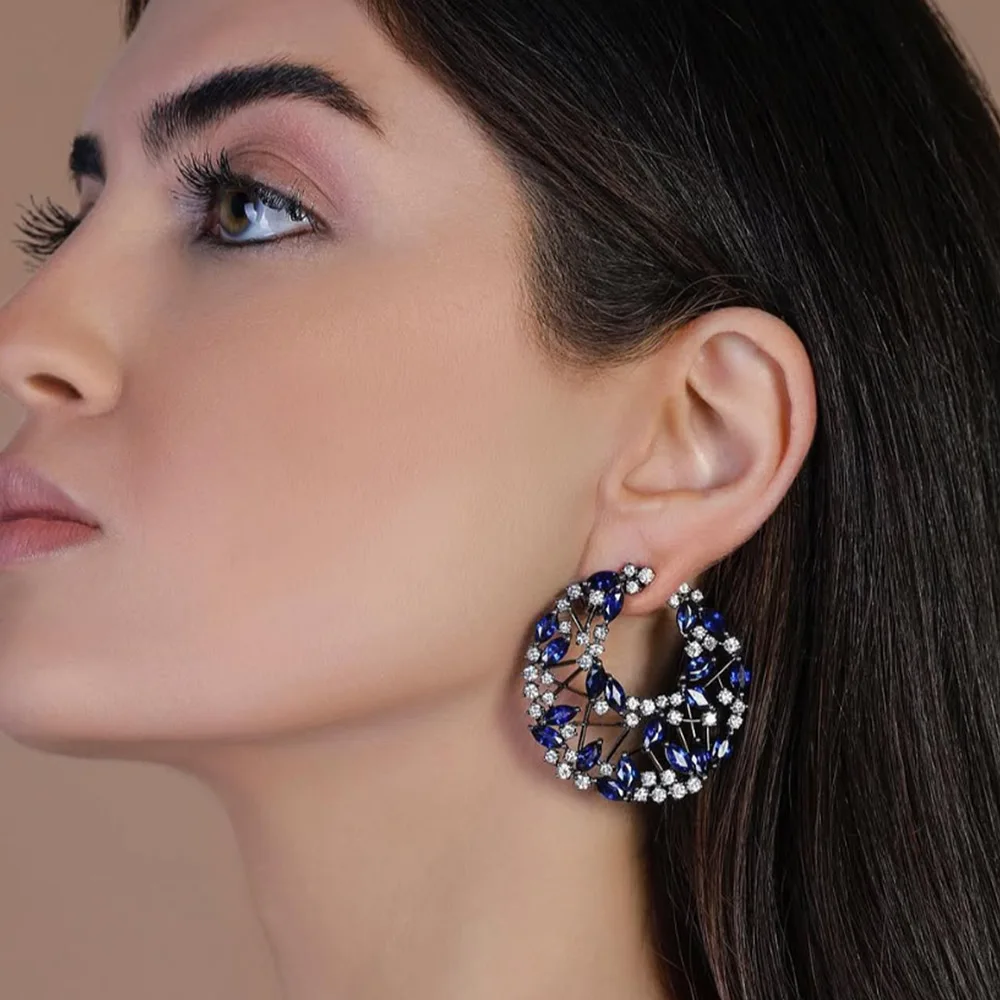 Missvikki Romantic Luxury Fashion Big Black Stud Earrings For Women Wedding Party CZ Bridal Earrings Trendy Jewelry Gift Hot New
Missvikki Romantic Luxury Fashion Big Black Stud Earrings For Women Wedding Party CZ Bridal Earrings Trendy Jewelry Gift Hot New