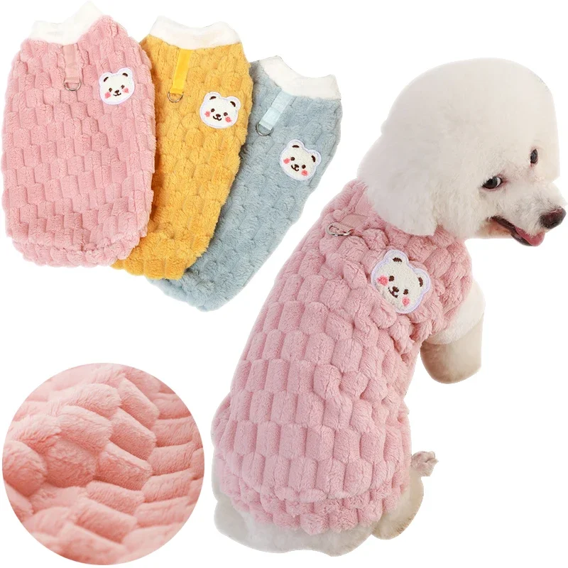 Plush Cat Puppy Button Jacket with Buckle Warm Winter Pet Clothes Cartoon Bear Print Kitten Coat Sphynx Clothing ropa para gato
Plush Cat Puppy Button Jacket with Buckle Warm Winter Pet Clothes Cartoon Bear Print Kitten Coat Sphynx Clothing ropa para gato