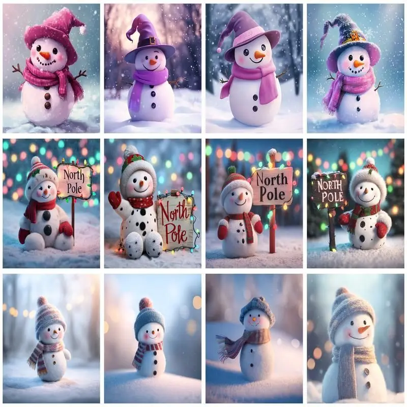 CHENISTORY Paint By Number Snowman Kits Handpainted Picture By Number Drawing On Canvas Home Decoration DIY Christmas Gift
CHENISTORY Paint By Number Snowman Kits Handpainted Picture By Number Drawing On Canvas Home Decoration DIY Christmas Gift