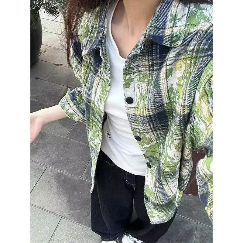een Tie Dye Long Sve Plaid irt Jaet Men's Sle Cleanfit Top American Retro Casual irt Loose Fit Student Suitable
een Tie Dye Long Sve Plaid irt Jaet Men's Sle Cleanfit Top American Retro Casual irt Loose Fit Student Suitable