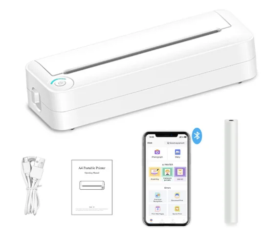 Portable A4 Wireless Label & Document Thermal Printer Business Pocket Photo Printer USB Interface Mobile Phone Digital Devices
Portable A4 Wireless Label & Document Thermal Printer Business Pocket Photo Printer USB Interface Mobile Phone Digital Devices