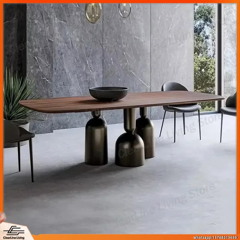 Italian Wooden Dining Table Modern Luxury Rectangle Farmhouse Kitchen Table for Living Room Restaurant Home Use Solid Wood
Italian Wooden Dining Table Modern Luxury Rectangle Farmhouse Kitchen Table for Living Room Restaurant Home Use Solid Wood