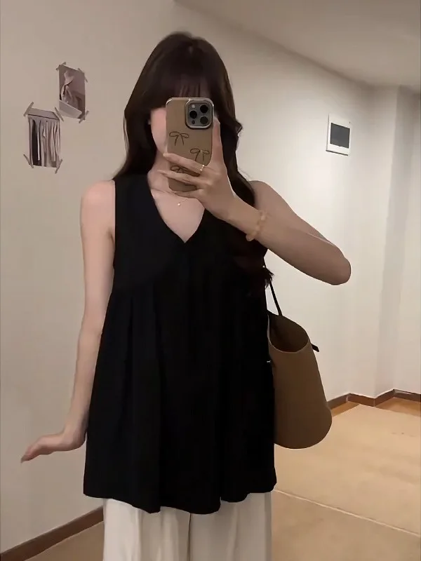 Женский жилет Bla, летний плюс размер, скрывающий живот, для похудения, универсальный топ, корейский дизайн, повседневная одежда
Женский жилет Bla, летний плюс размер, скрывающий живот, для похудения, универсальный топ, корейский дизайн, повседневная одежда