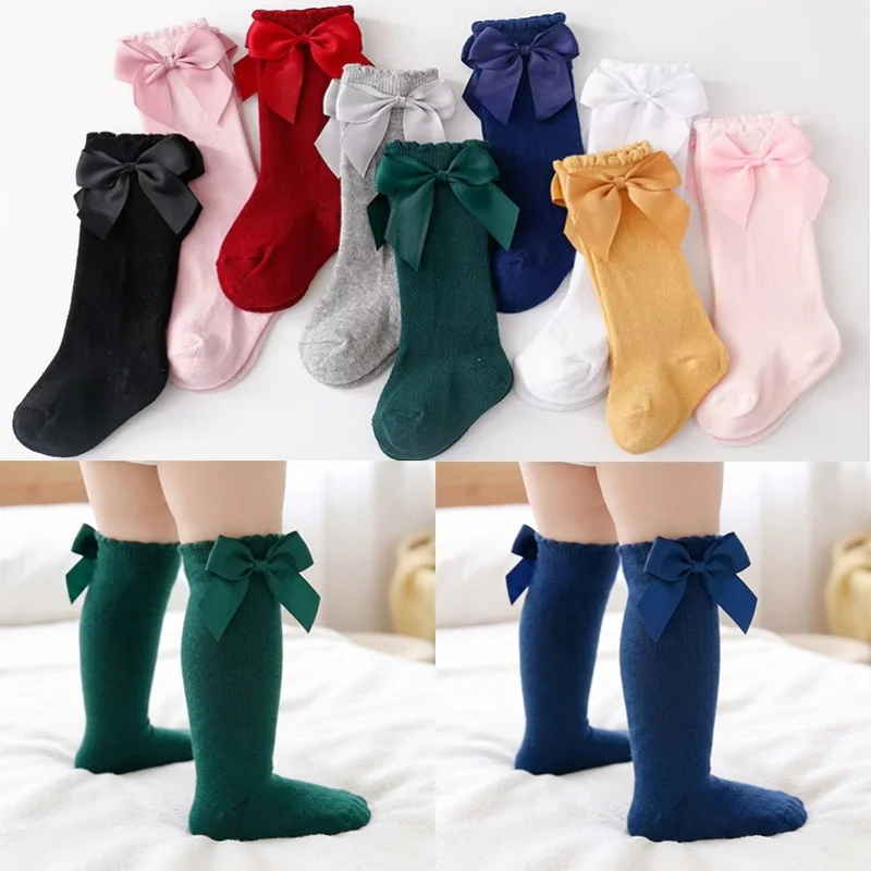 High Quality Baby Girls Socks With Bows Knee High Children's Princess Socks For Girls Cotton Toddler Kids Long Sock Spring 0-7Y
High Quality Baby Girls Socks With Bows Knee High Children's Princess Socks For Girls Cotton Toddler Kids Long Sock Spring 0-7Y