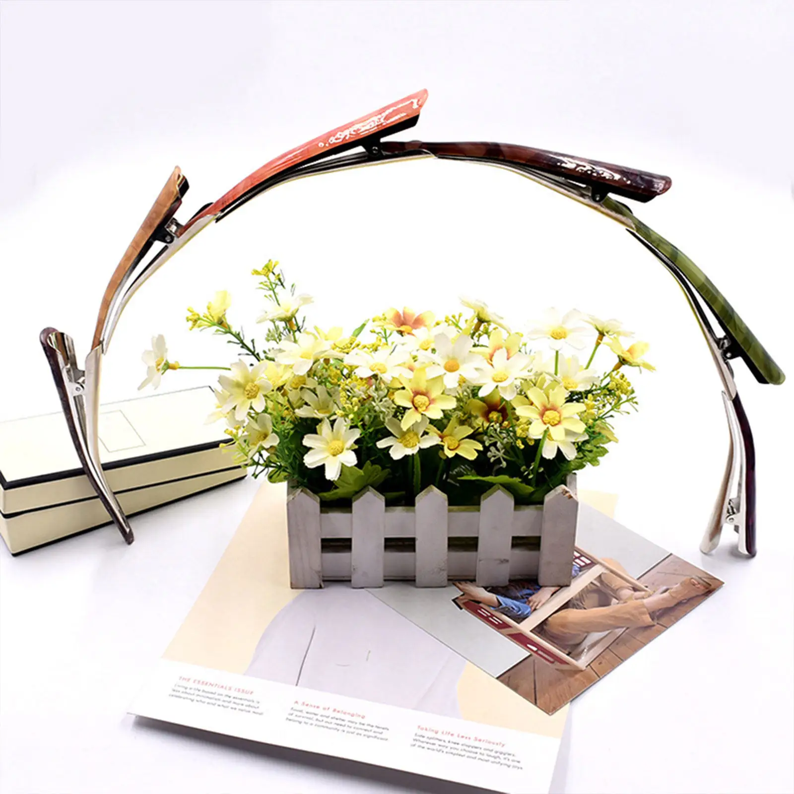 Набор из 6 профессиональных зажимов для разделения прядей с гладкими зубцами, не повреждающими волосы, для салонов красоты
Набор из 6 профессиональных зажимов для разделения прядей с гладкими зубцами, не повреждающими волосы, для салонов красоты