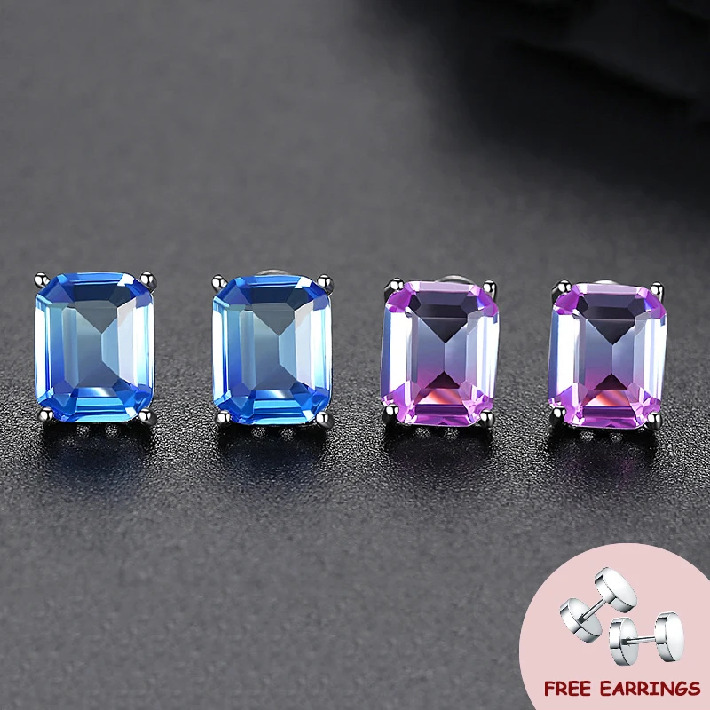 Korean Style Stud Earrings with Zircon Gemstone Silver 925 Jewelry for Female Wedding Engagement Party Promise Gift Accessories
Korean Style Stud Earrings with Zircon Gemstone Silver 925 Jewelry for Female Wedding Engagement Party Promise Gift Accessories
