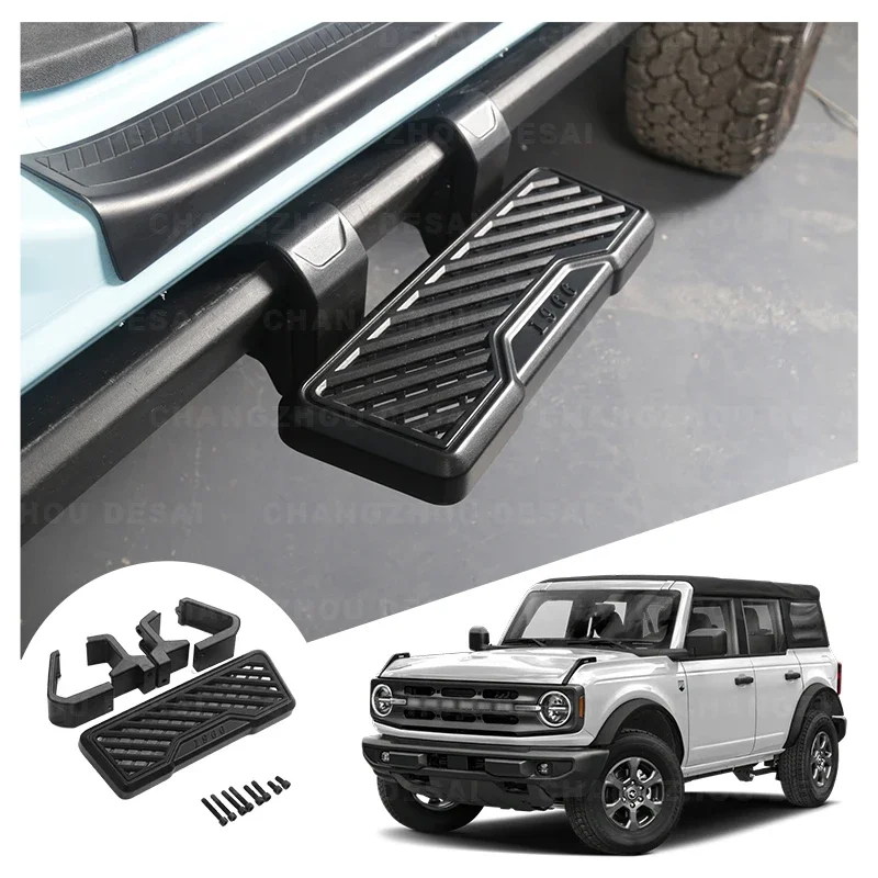 Hot Sale Durable Side Step For Ford Bronco 2/4-Door 2021 2022 2023 Black Outside Body Accessories Wholesaler
Hot Sale Durable Side Step For Ford Bronco 2/4-Door 2021 2022 2023 Black Outside Body Accessories Wholesaler