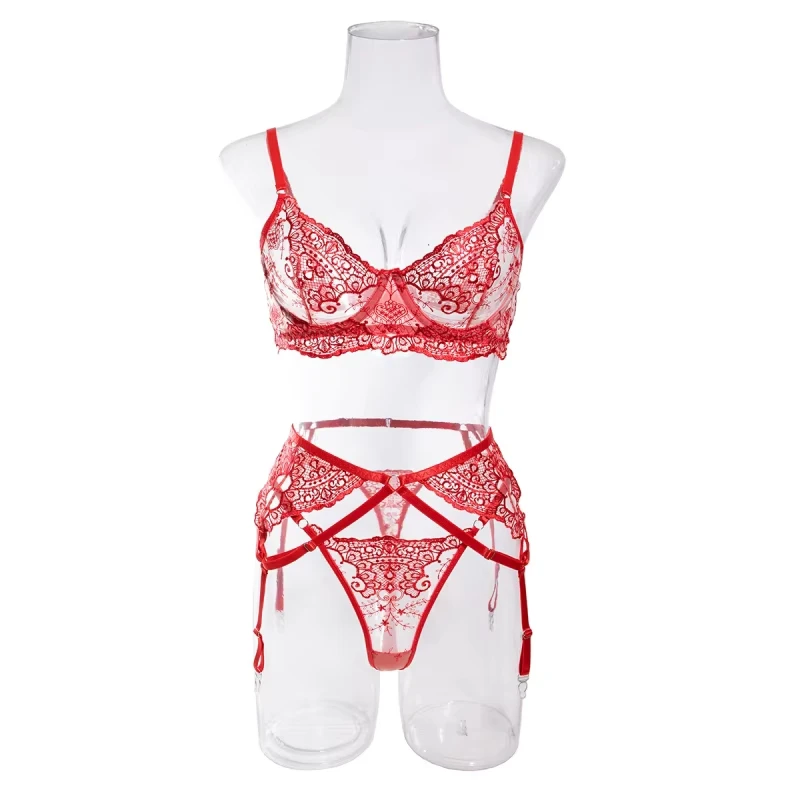Bikini with intricate embroidery three-piece set, fashionable and sexy swimwear
Bikini with intricate embroidery three-piece set, fashionable and sexy swimwear