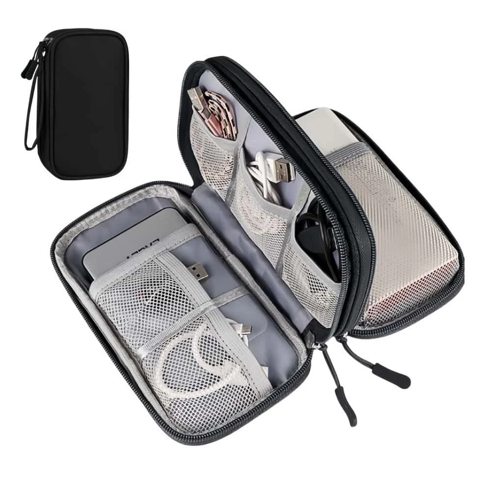 Travel Digital Accessory Storage Bag, Multi-layer Power Bank, USB Flash Drive, Headphone, Dustproof Data Cable Protective Cover
Travel Digital Accessory Storage Bag, Multi-layer Power Bank, USB Flash Drive, Headphone, Dustproof Data Cable Protective Cover
