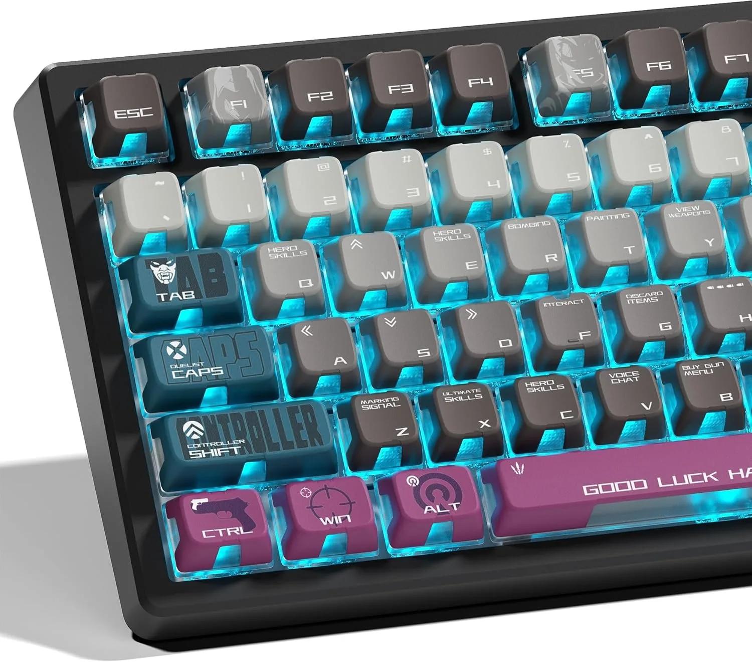 125keys Sparkling Keycaps Double PBT Keycaps 75% MX Switch Dedicated Purple Keyboard Keycaps for Mechanical Keyboard
125keys Sparkling Keycaps Double PBT Keycaps 75% MX Switch Dedicated Purple Keyboard Keycaps for Mechanical Keyboard