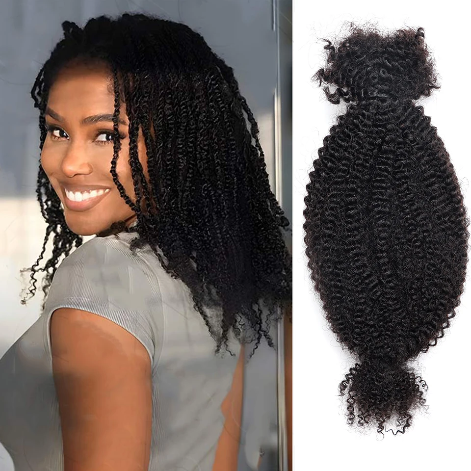 Brazilian Afro Kinky Curly Bulk Human Hair for Dreadlock Extensions Loc Repair Braiding Twist Afro Kinky Human Hair for Locs
Brazilian Afro Kinky Curly Bulk Human Hair for Dreadlock Extensions Loc Repair Braiding Twist Afro Kinky Human Hair for Locs