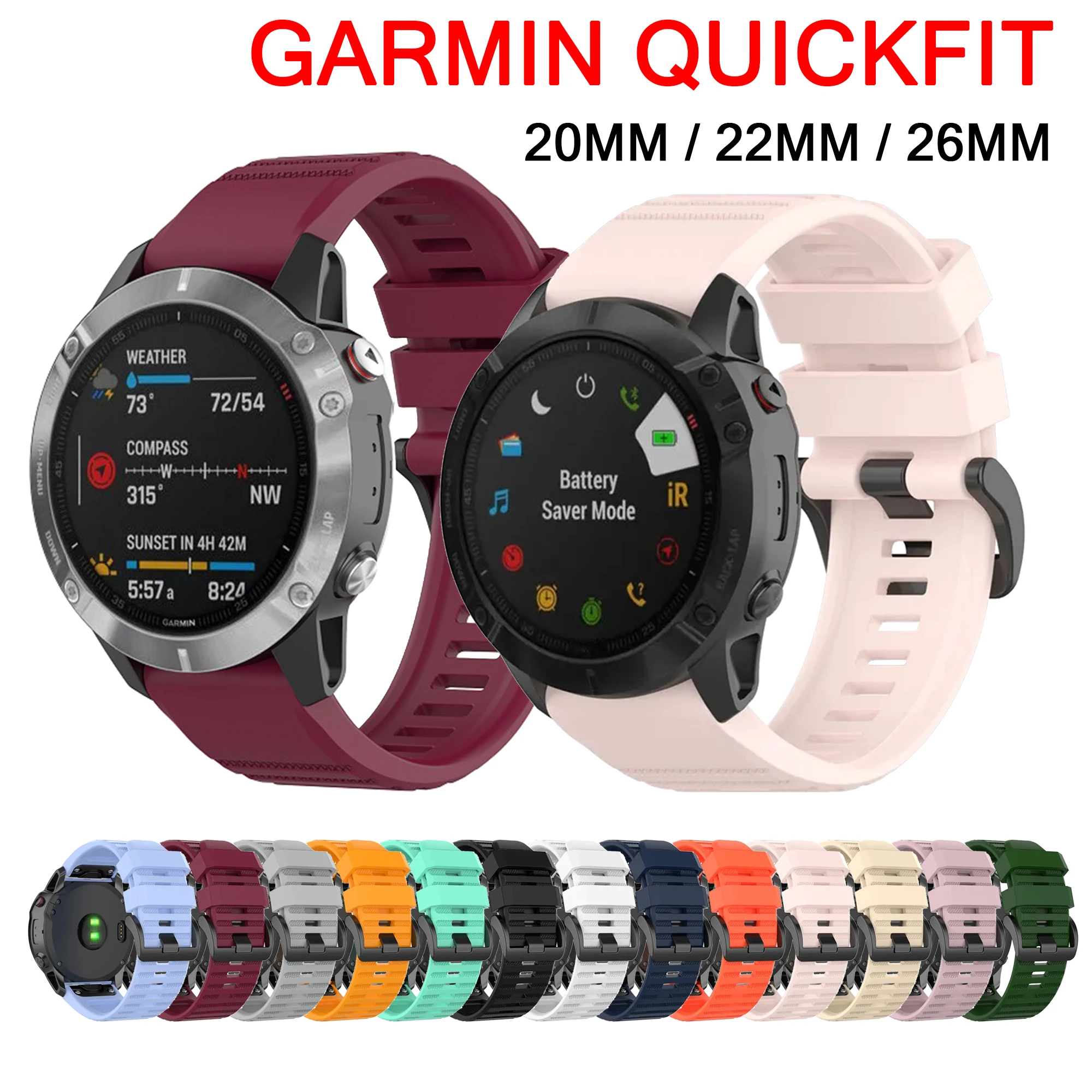 For Garmin 20 22 26mm QuickFit Strap For Fenix 5 5XPlus 6X 6XPro 7 7X 3HR Watch Band Tactix7 Pro Fenix 8 E 47MM Bracelet Belt
For Garmin 20 22 26mm QuickFit Strap For Fenix 5 5XPlus 6X 6XPro 7 7X 3HR Watch Band Tactix7 Pro Fenix 8 E 47MM Bracelet Belt