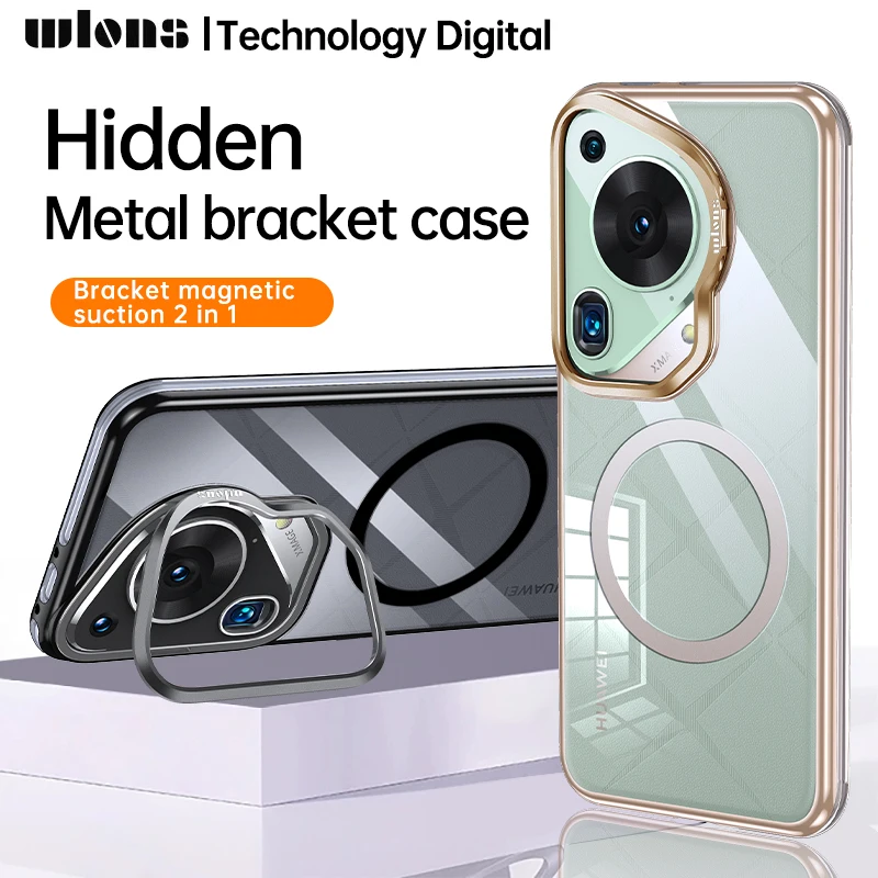 Transparent Magnetic Case for Huawei Pura 70 Ultra Plus Pura70 Pro+ Lens Fold Bracket Metal Stand Plating PC Hard Back Cover
Transparent Magnetic Case for Huawei Pura 70 Ultra Plus Pura70 Pro+ Lens Fold Bracket Metal Stand Plating PC Hard Back Cover