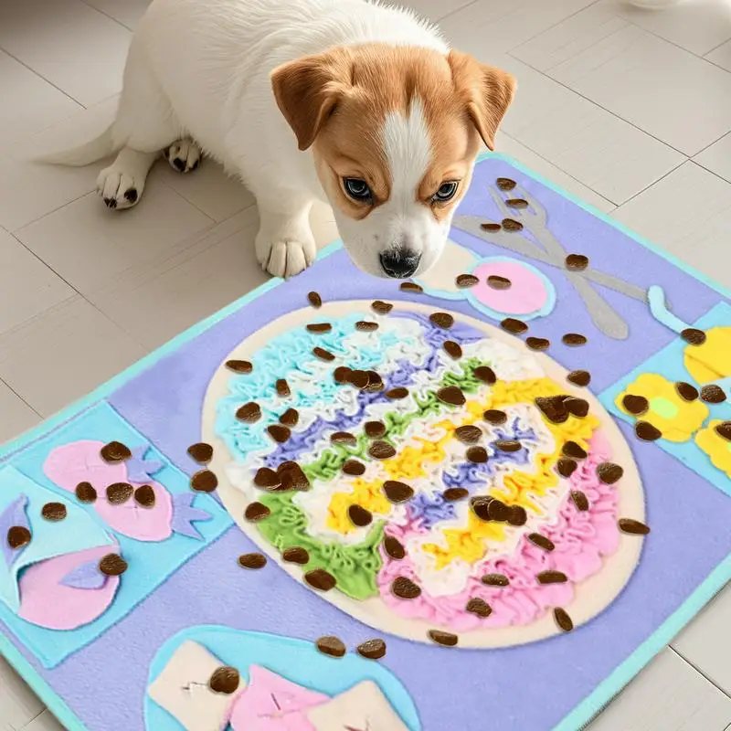 Dog Snuffle Mat Interactive Colorful Snuffle Pizza Pet Food Leaking Tooth Cleaning Toy Dispenser For Living Room Garden
Dog Snuffle Mat Interactive Colorful Snuffle Pizza Pet Food Leaking Tooth Cleaning Toy Dispenser For Living Room Garden