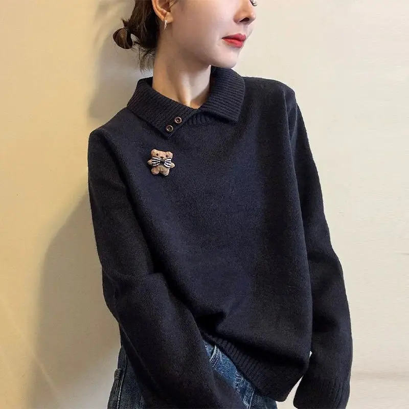 High-End Collar Knitted Sweater for Women No Pilling Early Autumn New Arrival Dongguan Daliang Cashmere Wool Blend Long ...
High-End Collar Knitted Sweater for Women No Pilling Early Autumn New Arrival Dongguan Daliang Cashmere Wool Blend Long ...