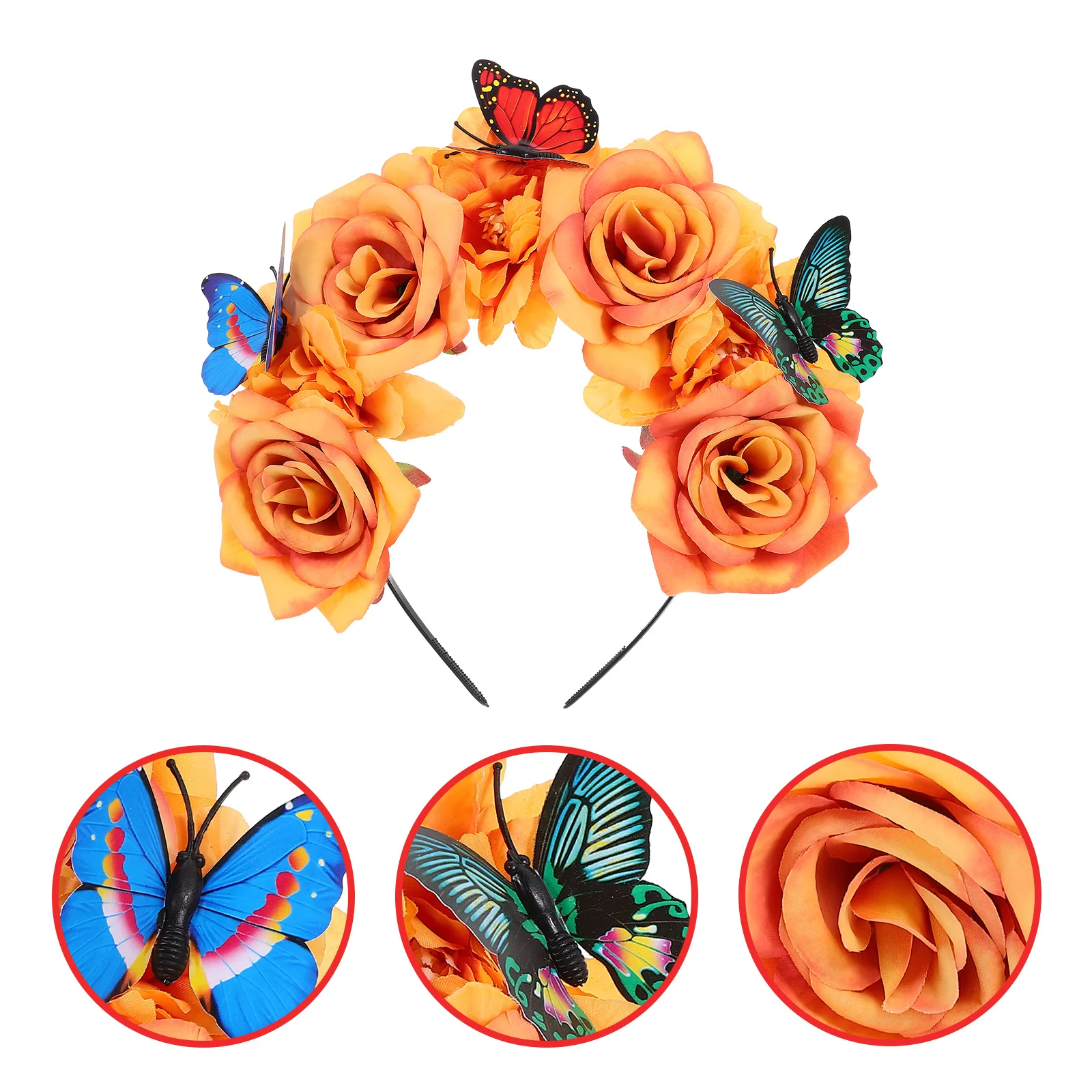 Simulated Flower Headband Butterfly Floral Headpiece Elegant Tea Party Halloween Prom Hair Accessories for Women
Simulated Flower Headband Butterfly Floral Headpiece Elegant Tea Party Halloween Prom Hair Accessories for Women