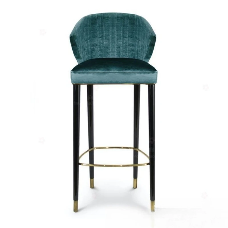 Simple Modern Solid Wood Bar Chair Furniture High KTV Cafe Hotel Leisure Fabric Front Desk Chair
Simple Modern Solid Wood Bar Chair Furniture High KTV Cafe Hotel Leisure Fabric Front Desk Chair