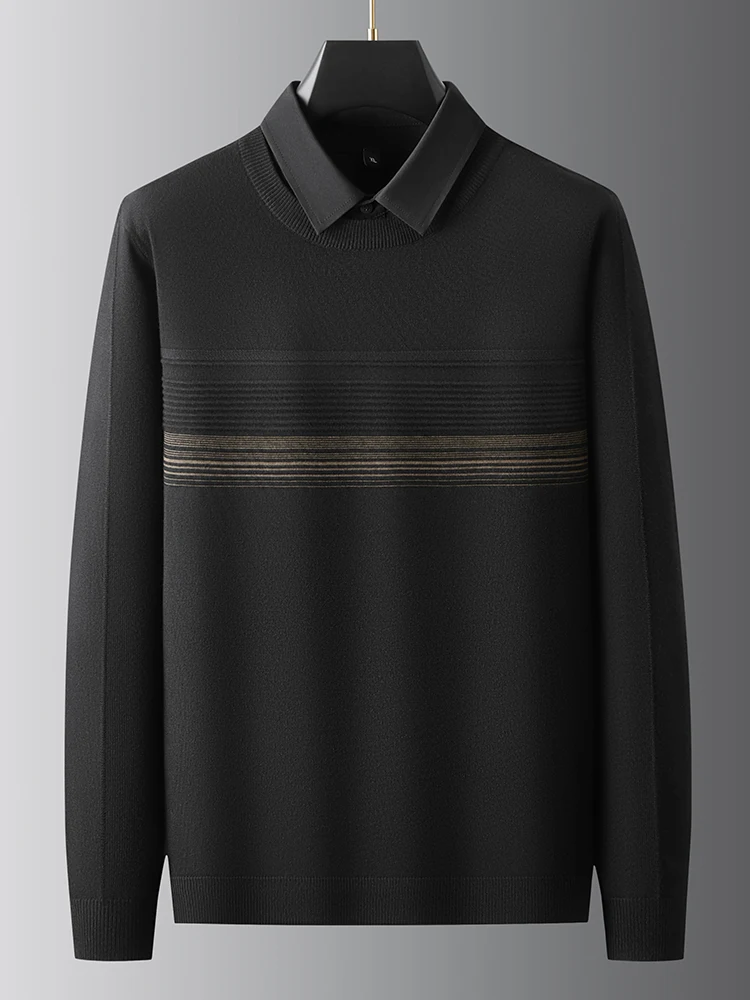 Autumn Winter plus Size Men's Fake Two-Piece Sweater Casual Long Sve irt Collar Knitted Wear Comfortable Soft V-Ne Swe...
Autumn Winter plus Size Men's Fake Two-Piece Sweater Casual Long Sve irt Collar Knitted Wear Comfortable Soft V-Ne Swe...