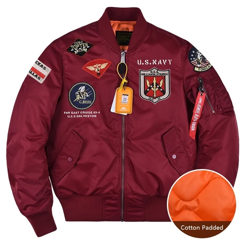 New Alpha Martin Autumn and Winter Bomber Pilot Padded Jacket Men's Military Tactical Jacket Top Gun Casual Loose Baseball Coat
New Alpha Martin Autumn and Winter Bomber Pilot Padded Jacket Men's Military Tactical Jacket Top Gun Casual Loose Baseball Coat