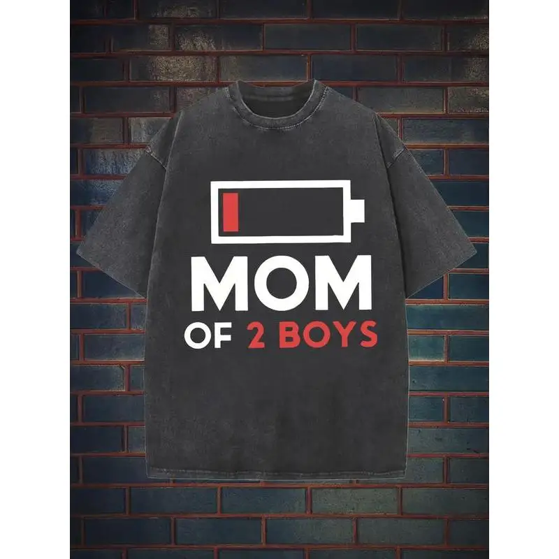 Mom of 2 Boys T-Shirt Funny Low Battery Graphic Tee Oversized Casual Top Gift for Mothers, Tired Moms or Mother’s Day S-3XL
Mom of 2 Boys T-Shirt Funny Low Battery Graphic Tee Oversized Casual Top Gift for Mothers, Tired Moms or Mother’s Day S-3XL