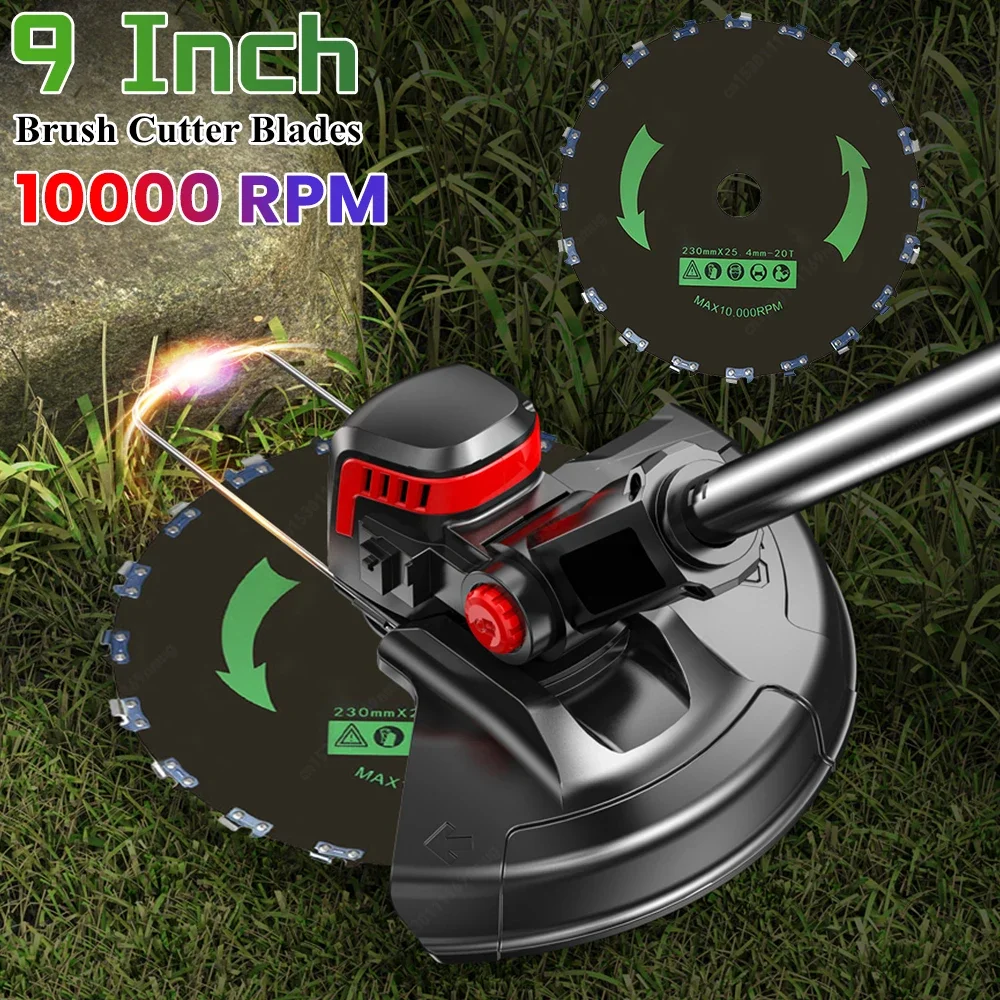 9 Inch Chainsaw Tooth Saw Blade Rust Proof Steel Grass Trimmer Head 14/20-Tooth Disc Blade for Lawn Mover Head Weed Removers
9 Inch Chainsaw Tooth Saw Blade Rust Proof Steel Grass Trimmer Head 14/20-Tooth Disc Blade for Lawn Mover Head Weed Removers