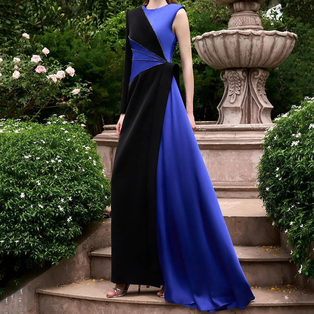 Customized A-Line Prom Dresses Floor-Length O-Neck Full Sleeve Evening Gown Fashion Sequined Simple Draped Casual Party Gown 
Customized A-Line Prom Dresses Floor-Length O-Neck Full Sleeve Evening Gown Fashion Sequined Simple Draped Casual Party Gown