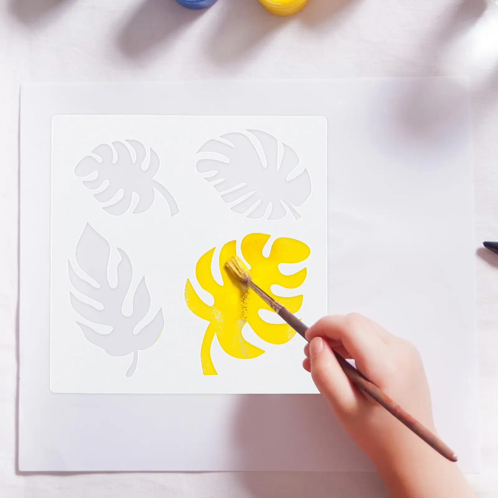 9 Sheets Painting Templates for Small Drawing Large Stencils Shapes Leaf Crafts Printing
9 Sheets Painting Templates for Small Drawing Large Stencils Shapes Leaf Crafts Printing