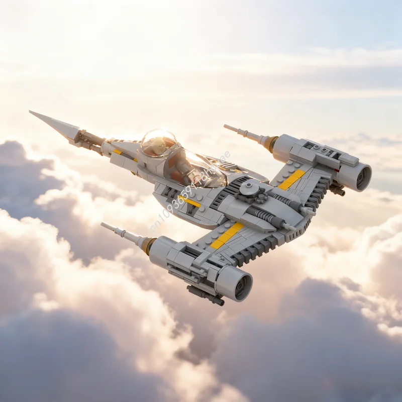 484 шт. MOC Mando S Starfighter Mandalorian Grey Star Battle Модель Строительные блоки Архитектура Рождественские подарки Игрушка Образование
484 шт. MOC Mando S Starfighter Mandalorian Grey Star Battle Модель Строительные блоки Архитектура Рождественские подарки Игрушка Образование