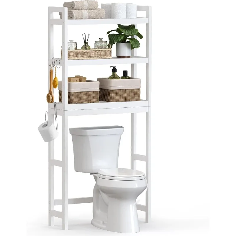 Over The Toilet Storage, 3-Tier Over Toilet Bathroom Organizer with Adjustable Shelf,Fit Most Toilets, Space-Saving,Cloud White
Over The Toilet Storage, 3-Tier Over Toilet Bathroom Organizer with Adjustable Shelf,Fit Most Toilets, Space-Saving,Cloud White