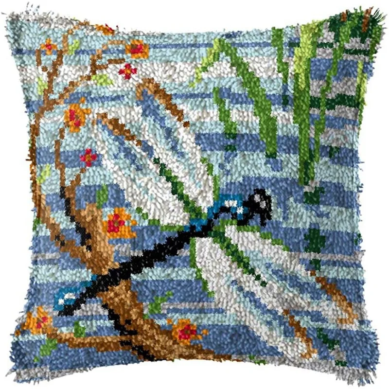 Hot Latch Hook Pillow Kit For Adults Kids DIY Throw Pillow Cover Printed Canvas Dragonfly Pattern Handcrafted Crochet Decor
Hot Latch Hook Pillow Kit For Adults Kids DIY Throw Pillow Cover Printed Canvas Dragonfly Pattern Handcrafted Crochet Decor