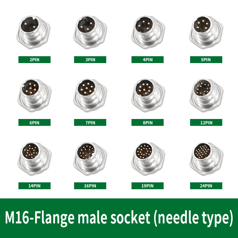 5/10/20PCS J09 formal aviation flange male socket M16-2 3 4 5 6 7 8 12 19 24 pins metal connector
5/10/20PCS J09 formal aviation flange male socket M16-2 3 4 5 6 7 8 12 19 24 pins metal connector