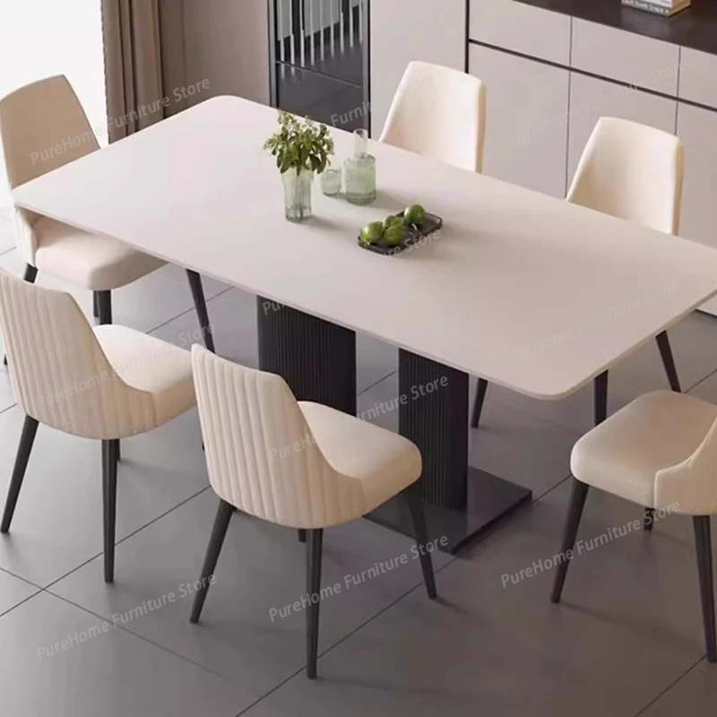 Minimalist Modern Unique Premium Dining Table Elegant Aesthetic Dining Tables Luxury Design Comedores Dining Room Furniture
Minimalist Modern Unique Premium Dining Table Elegant Aesthetic Dining Tables Luxury Design Comedores Dining Room Furniture