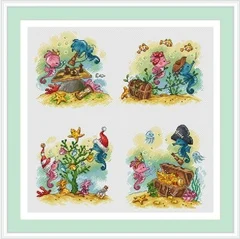 Pirate seahorse Cross stich Kits Homfun Craft Cross Stich Painting Decorations For Home
Pirate seahorse Cross stich Kits Homfun Craft Cross Stich Painting Decorations For Home