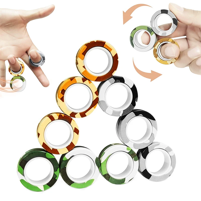 Finger Magnetic Rings Fidget Toys Pack for ADHD Stress Relief Colorful Magical Fidget Rings for Training Autism Anxiety
Finger Magnetic Rings Fidget Toys Pack for ADHD Stress Relief Colorful Magical Fidget Rings for Training Autism Anxiety