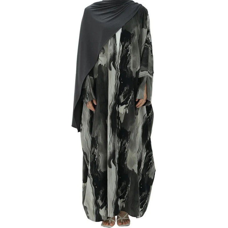 Muslim Prayer Cardigan Fashion Tie-dye Abaya Islamic Light Dress Comfortable Long Robe for Women
Muslim Prayer Cardigan Fashion Tie-dye Abaya Islamic Light Dress Comfortable Long Robe for Women