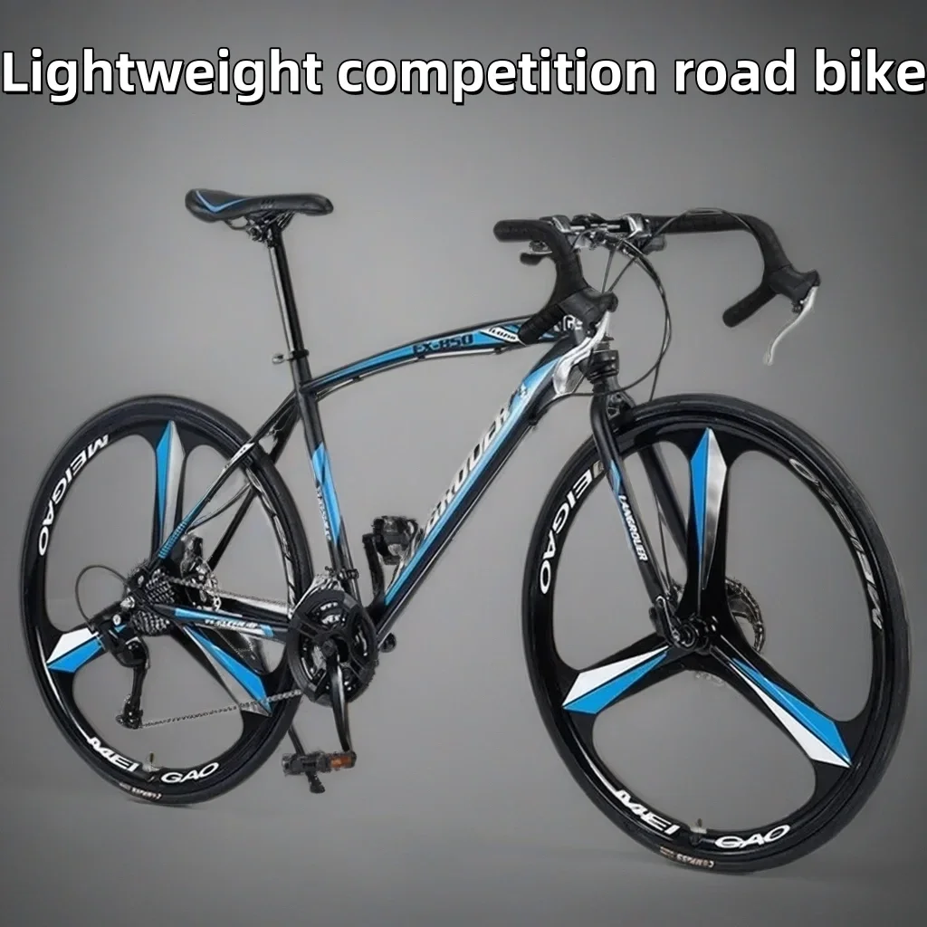 700C road racing high carbon steel frame road bike variable speed MTB bike 24/27/30sped curved handlebar front fork disc brake
700C road racing high carbon steel frame road bike variable speed MTB bike 24/27/30sped curved handlebar front fork disc brake