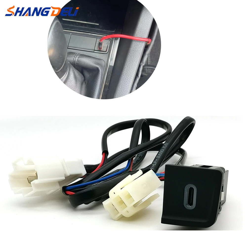 RED LED Light Car Type-C PD Charger Socket Modified Charging Adapter Socket Interface For VW Sagitar 2015 2016 2017 2018
RED LED Light Car Type-C PD Charger Socket Modified Charging Adapter Socket Interface For VW Sagitar 2015 2016 2017 2018